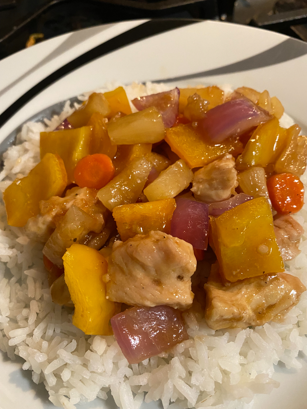Sheet Pan Sweet and Sour Chicken Lindsay
