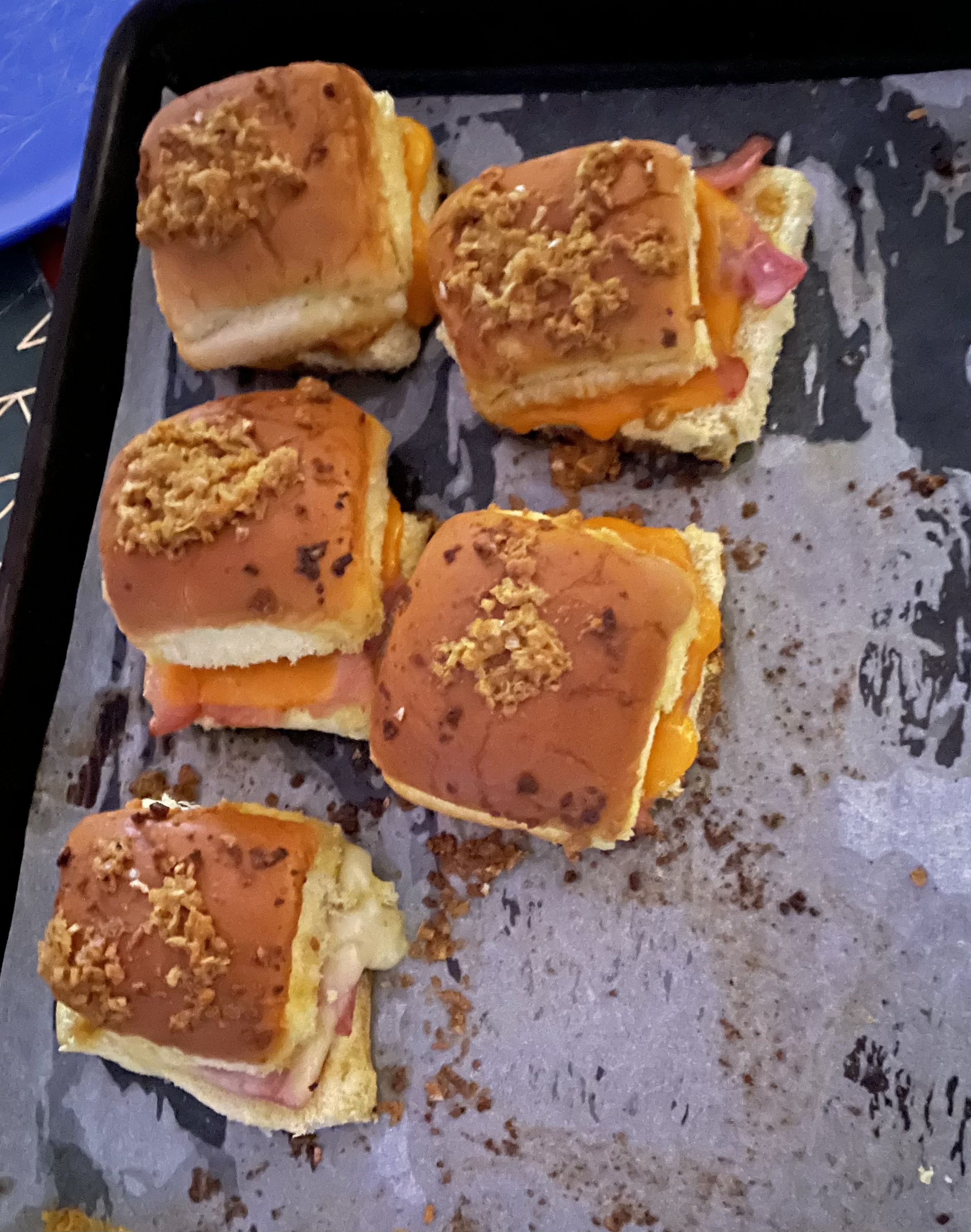 Baked Ham and Cheese Sliders Luella Pinelli