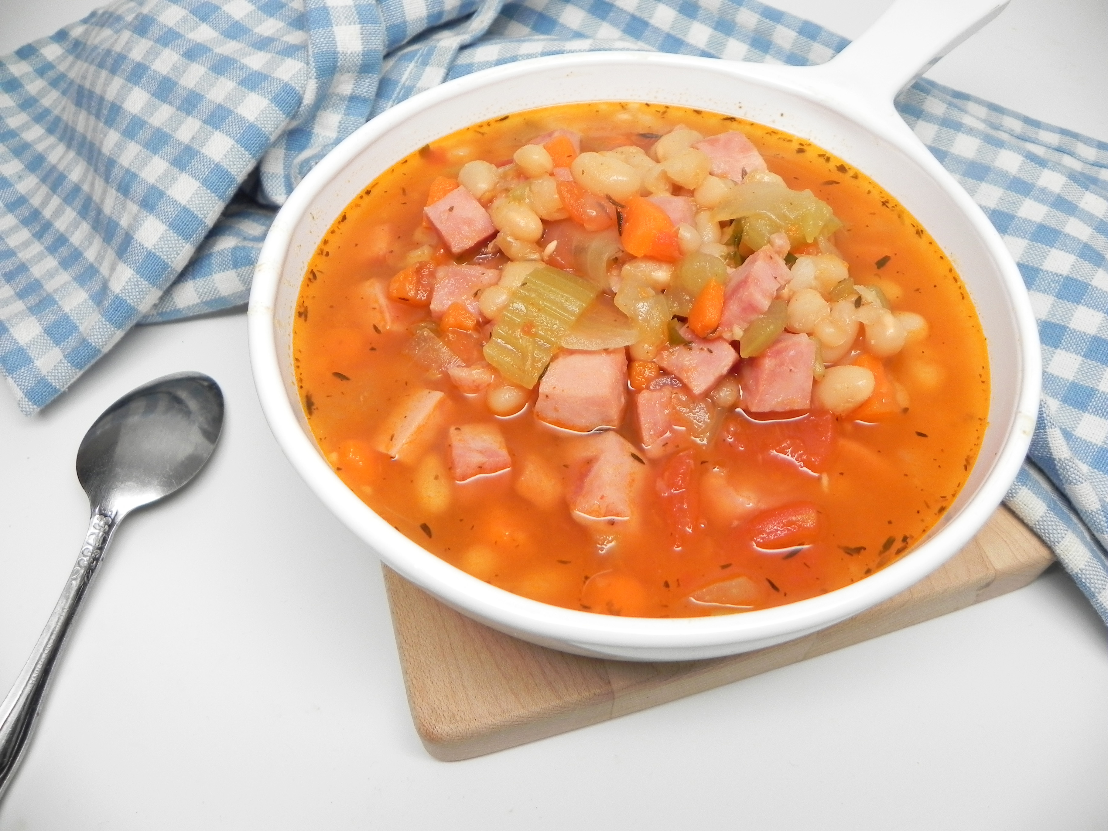Instant Pot® Navy Bean and Ham Soup Soup Loving Nicole