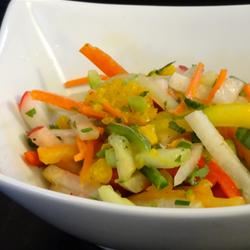 Refreshing Sweet and Spicy Jicama Salad (Vegan) 