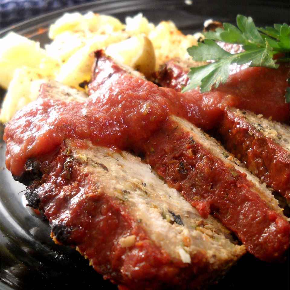 "A super moist and flavorful turkey meatloaf with the perfect complement of a tangy balsamic glaze," says everyday2gourmet. "It's light enough to keep you on track with your New Year's resolutions and filling enough to satisfy all your comfort food cravings. Let the tummy hugfest begin without any of the guilt!"
                          