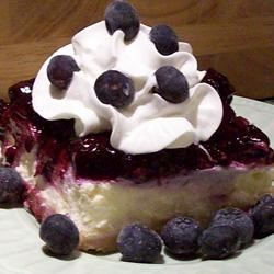Blueberry Shortbread Cheesecake 