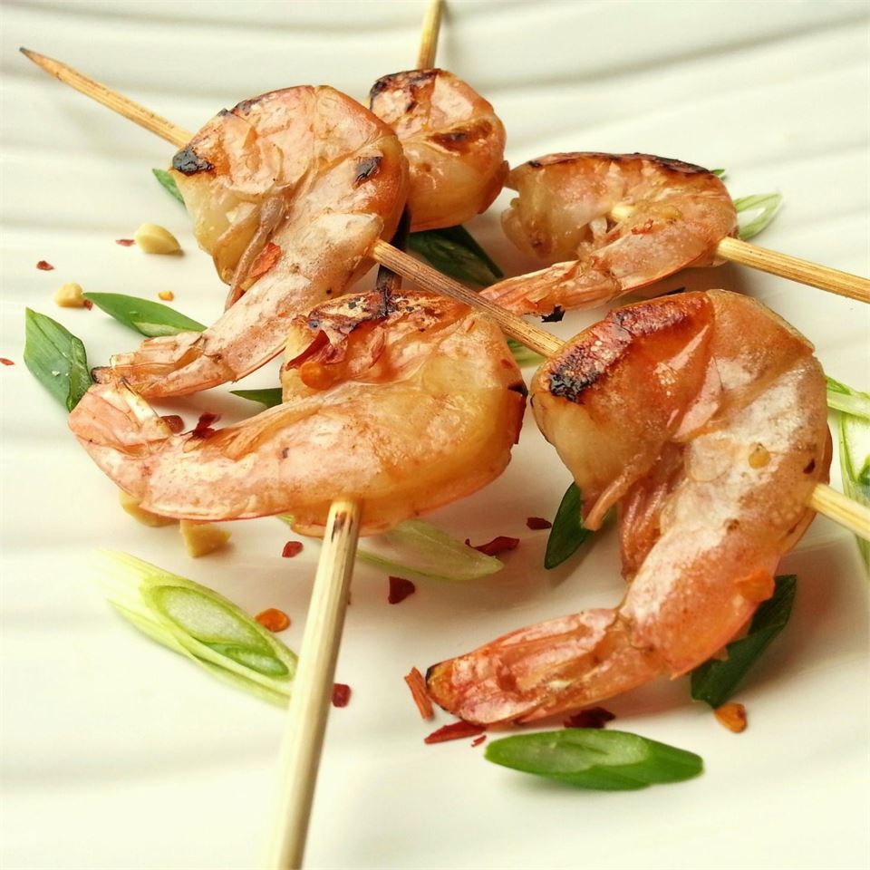 Grilled Kung Pao Shrimp 