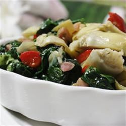 Colorful Spinach and Prosciutto Side 