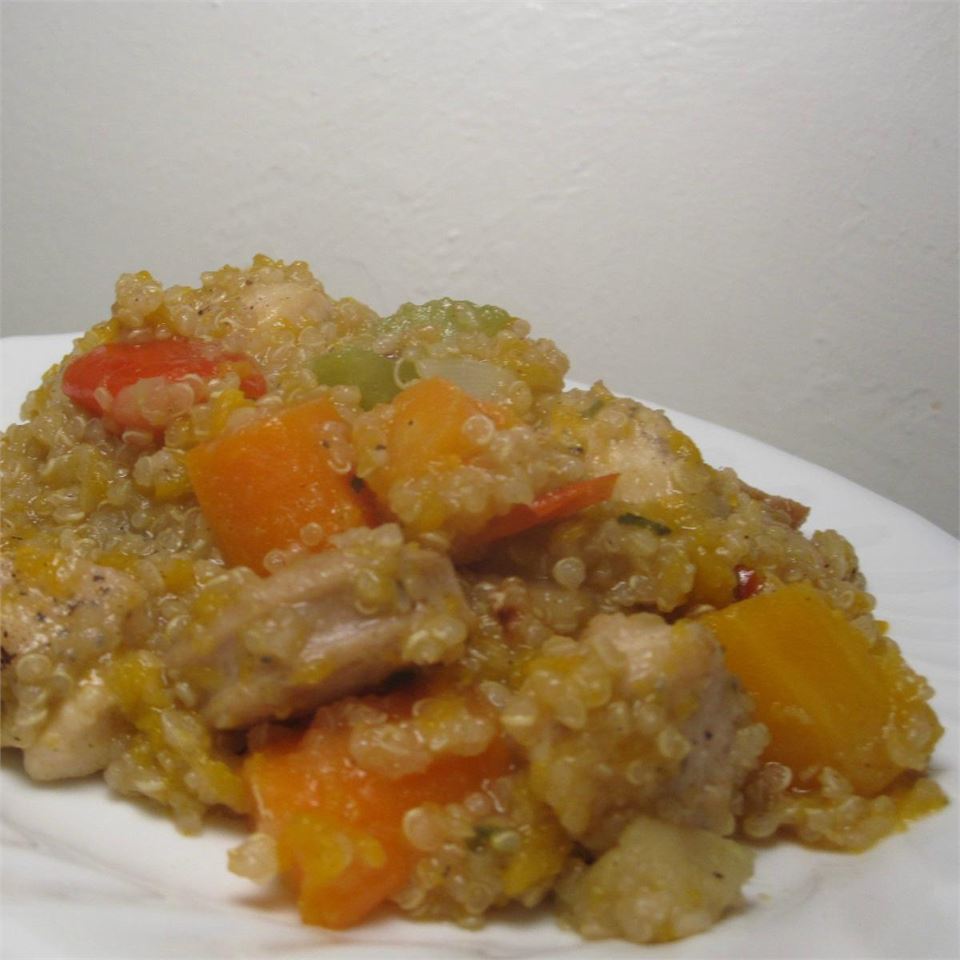 Stovetop Butternut Squash and Chicken Stew with Quinoa Melissa Conger