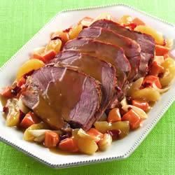 Sweet and Hot Apple Slow Cooker Pork