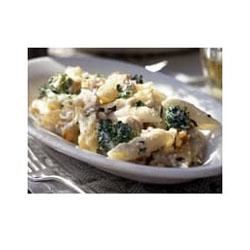 Chicken-and-Pasta Bake with Basil