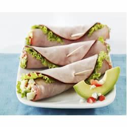 Cobb Salad Ham Roll-ups