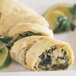 Make-Ahead PHILLY Spinach Phyllo Roll-Ups