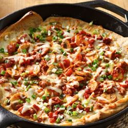 Veggie and Sausage Skillet Pizza Trusted Brands