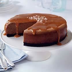 Salted Caramel Chocolate Cheesecake 