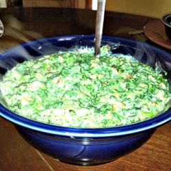 Quick and Easy Creamed Bacon Spinach lovestohost