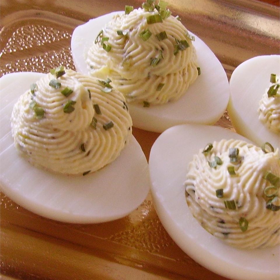 Easter Spicy Deviled Eggs Christina
