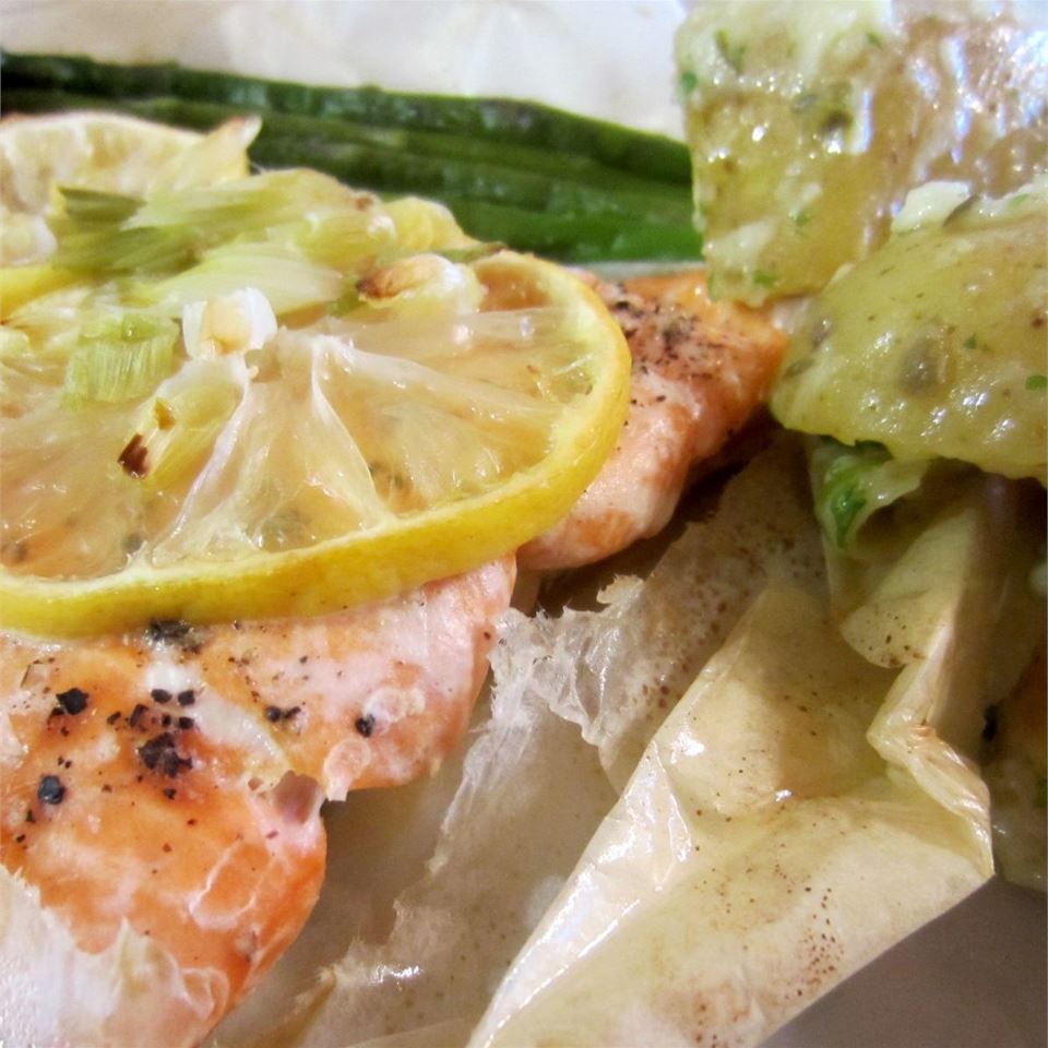 Carly's Salmon En Papillote (In Paper) pelicangal