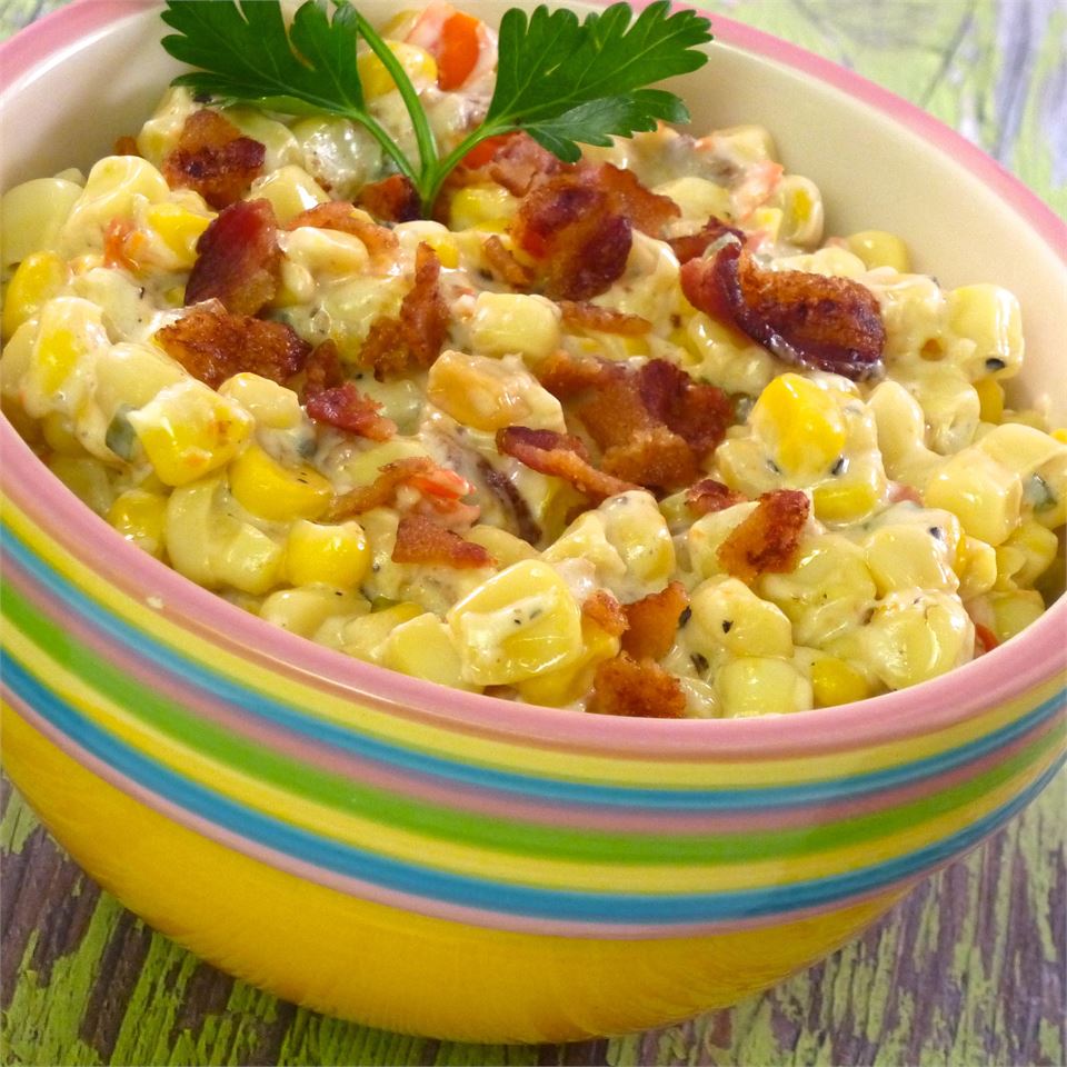 <p>A great make-ahead side dish that also travels well. Corn simmers in a creamy bacon sauce. "This cream corn recipe was amazing!" says Tap tap. "It was a big hit for Thanksgiving and I plan to make it again for Christmas dinner."</p>
                          