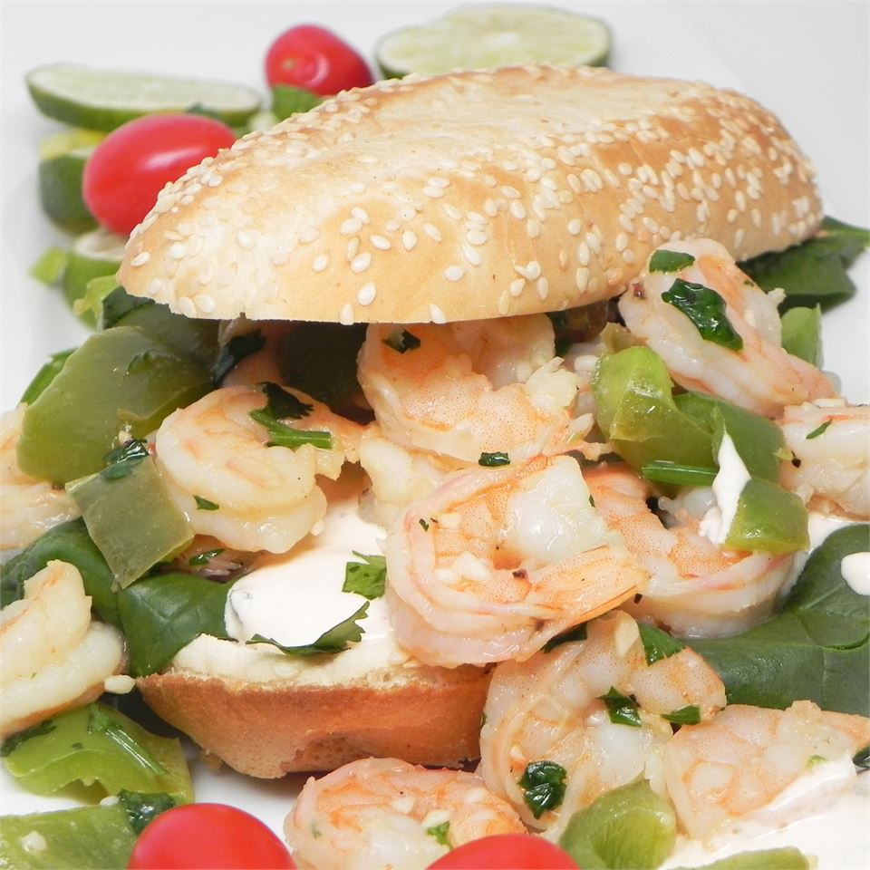 Saba's Shrimp Sandwiches