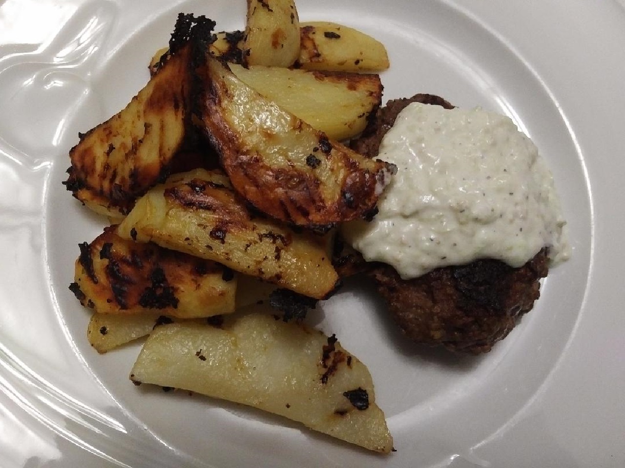Herbed Greek Roasted Potatoes with Feta Cheese the4taals