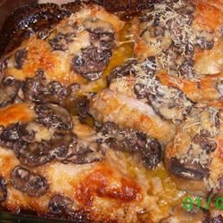Mushroom Chicken Parmesan 
