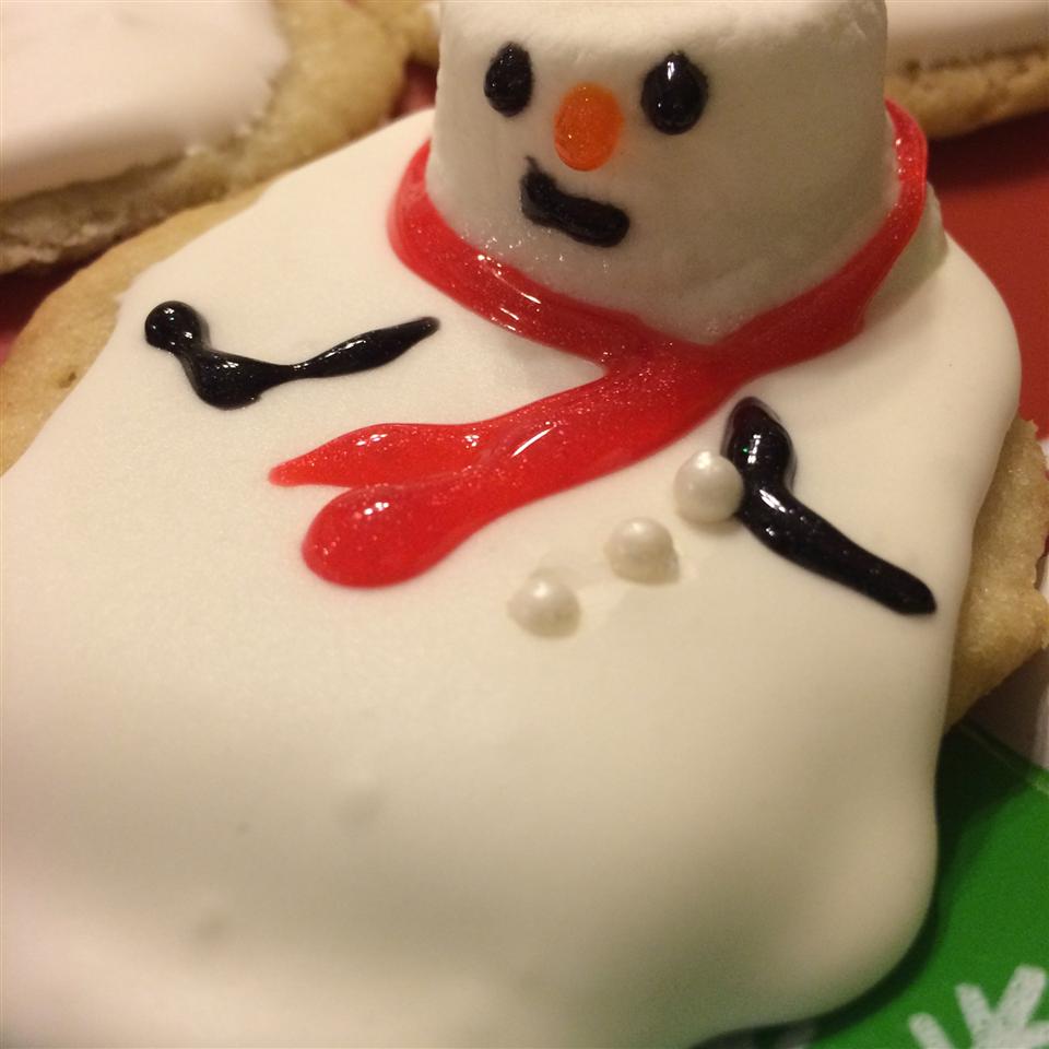 Melted Snowman Cookies 