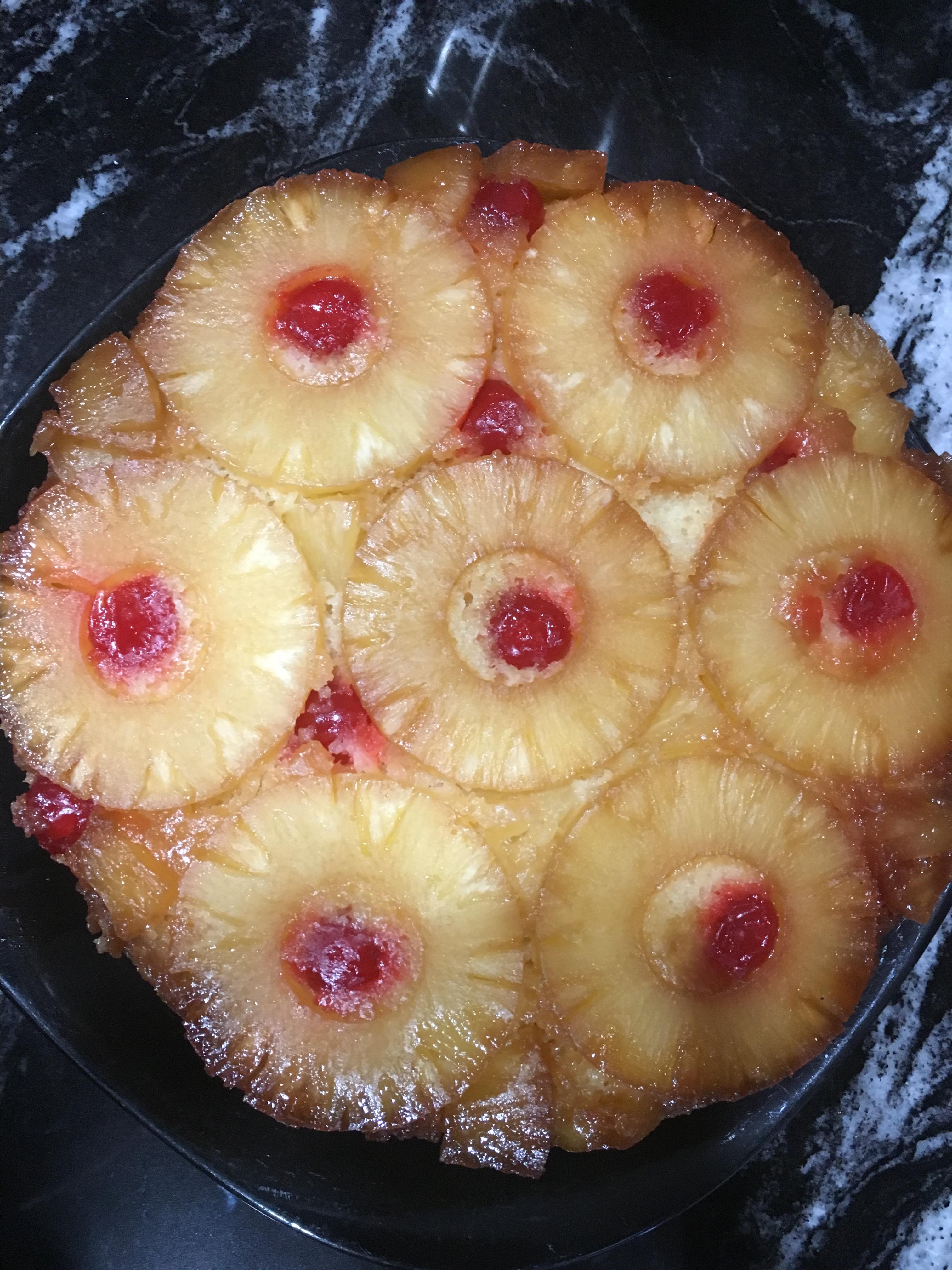Fresh Pineapple Upside Down Cake 