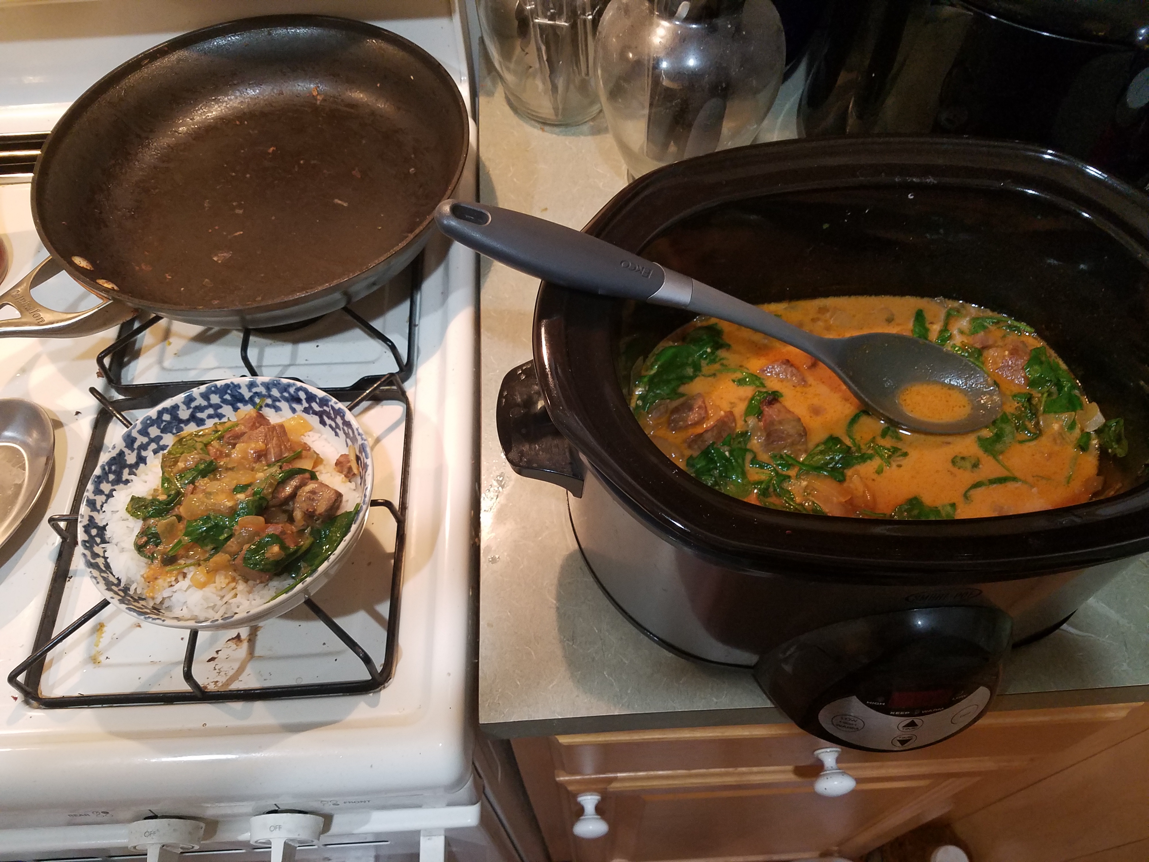 Slow Cooker Thai Curried Beef 