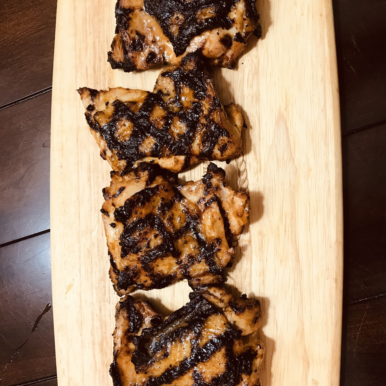 Grilled Chicken Thighs with Mango-Ancho Sauce BaseballFan
