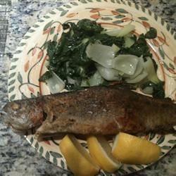 Pan Fried Whole Trout 