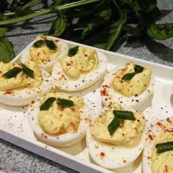 Favorite Topped Deviled Eggs Maggixial