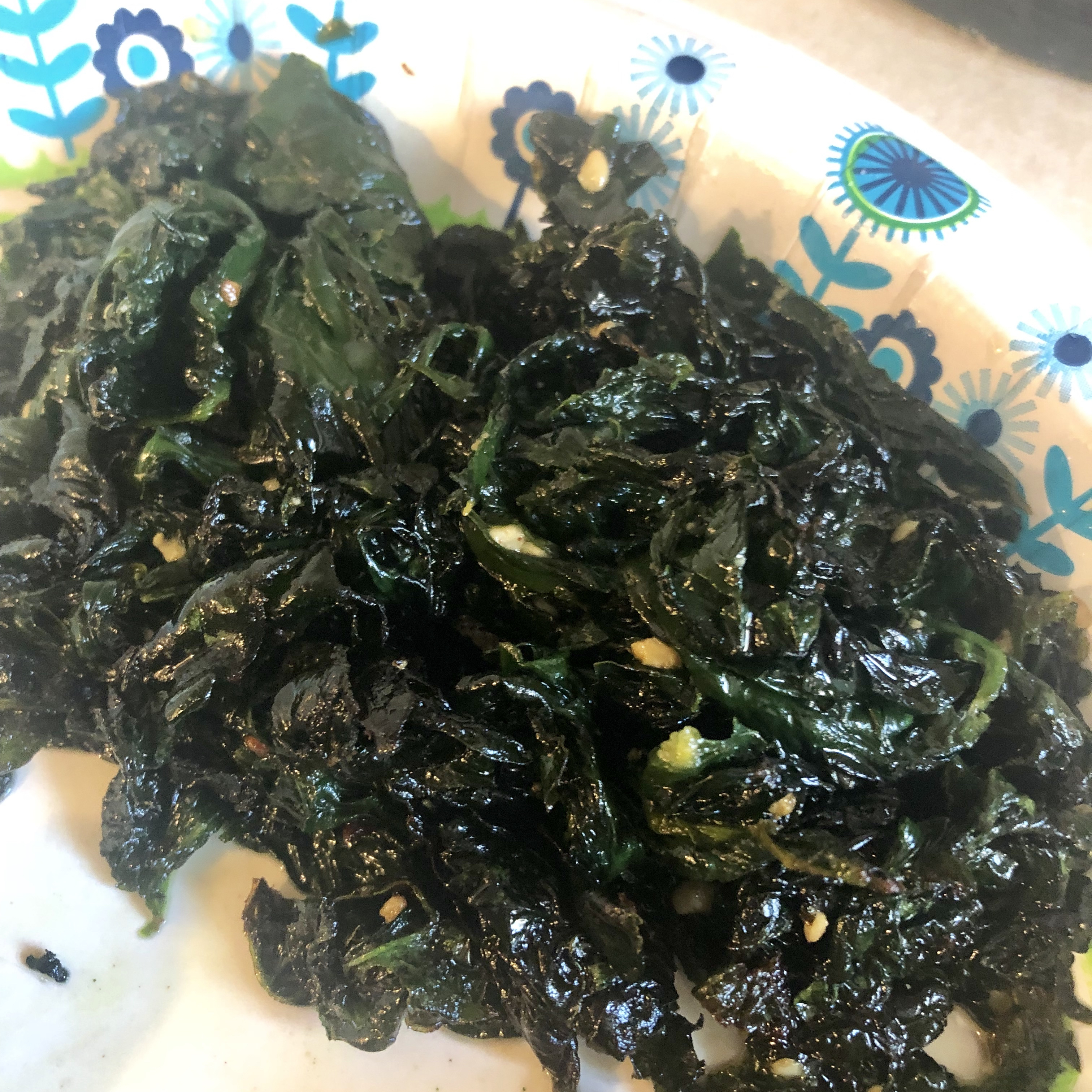 Easy Fried Spinach 