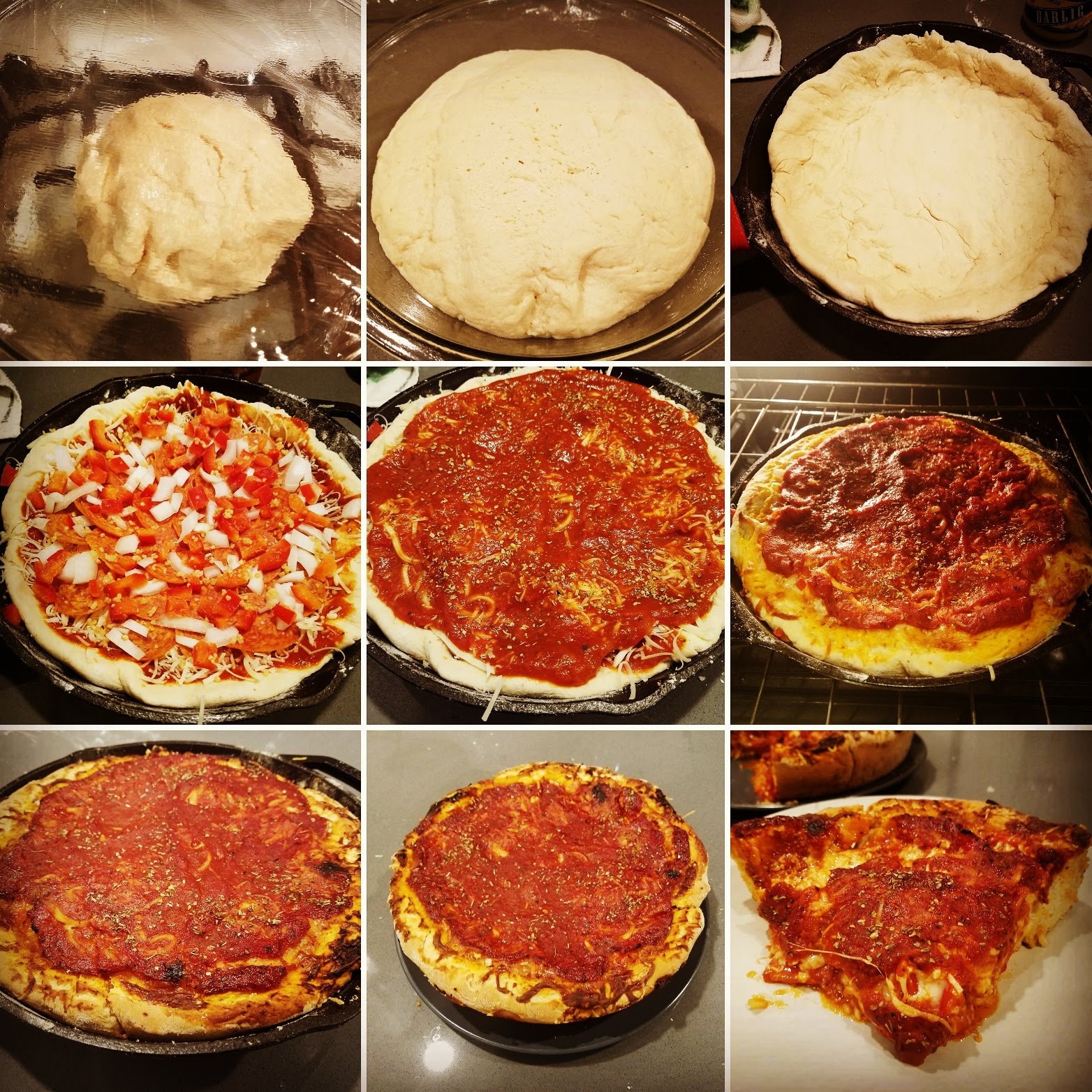 Deep-Dish Cast Iron Pizza 