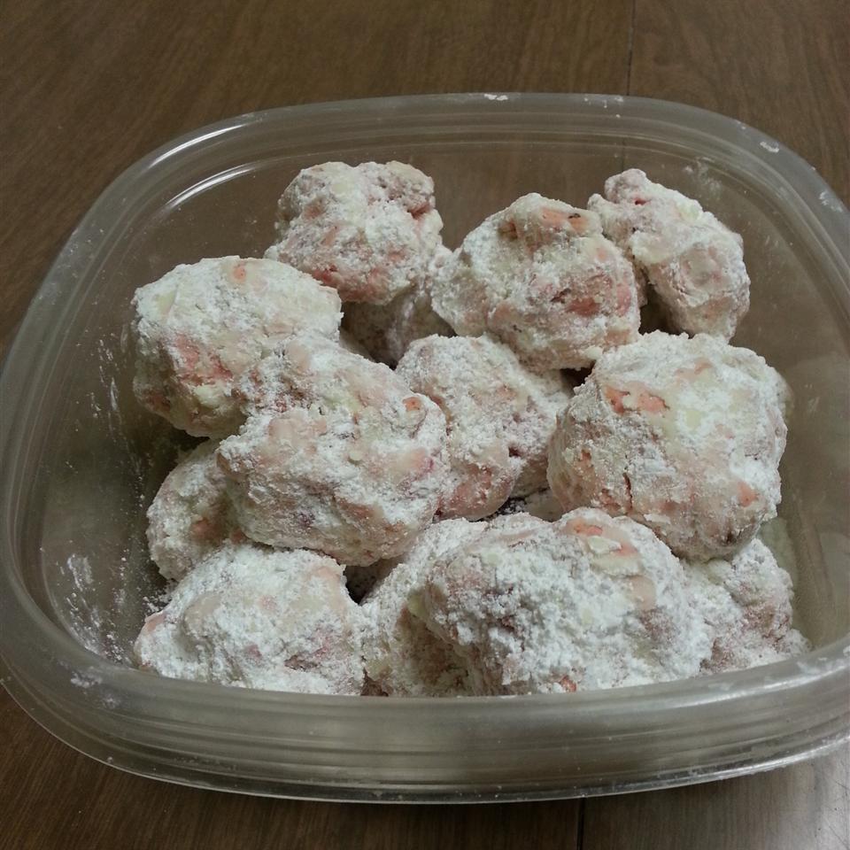 Cherry Snowball Cookies 