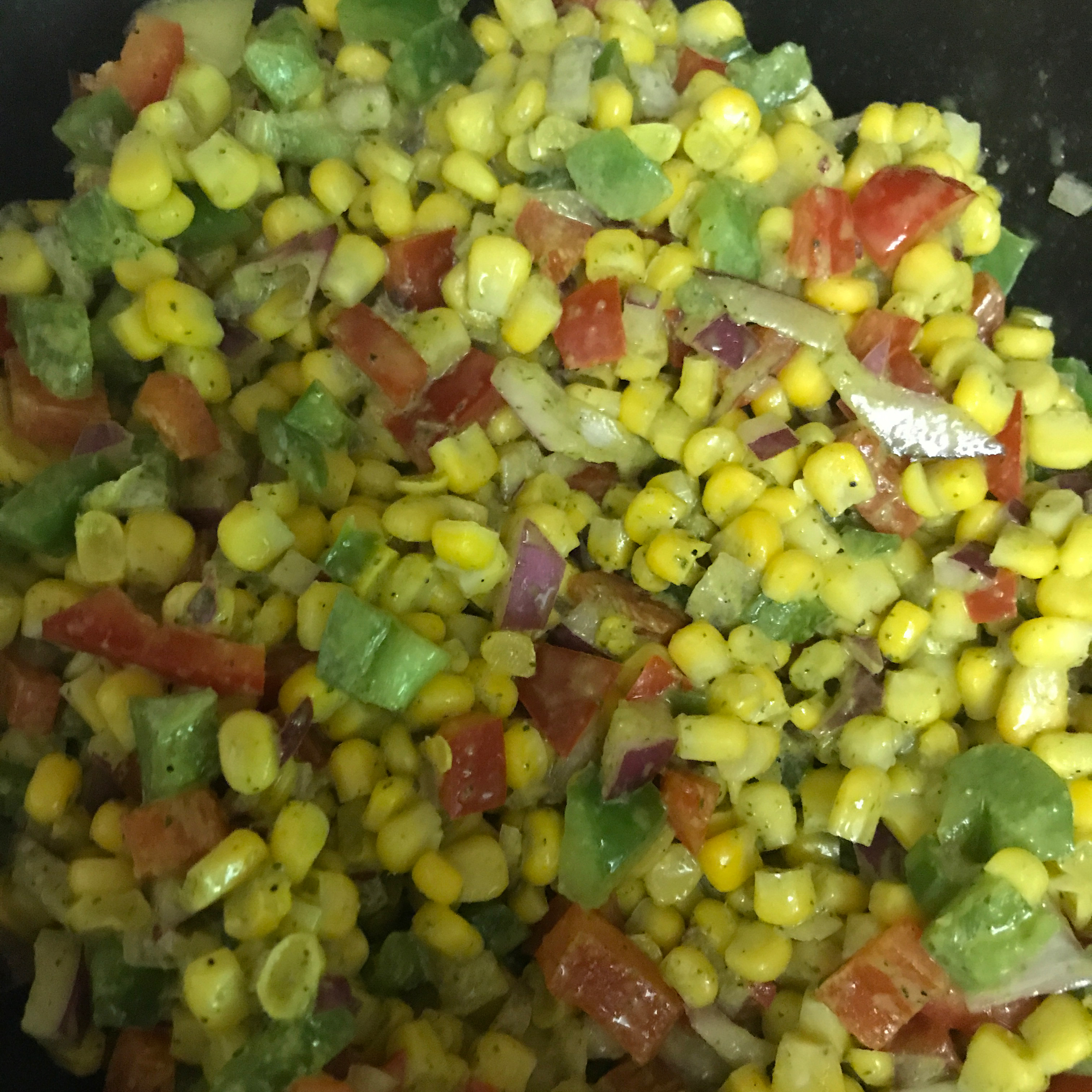Southwestern Roasted Corn Salad slowcooker