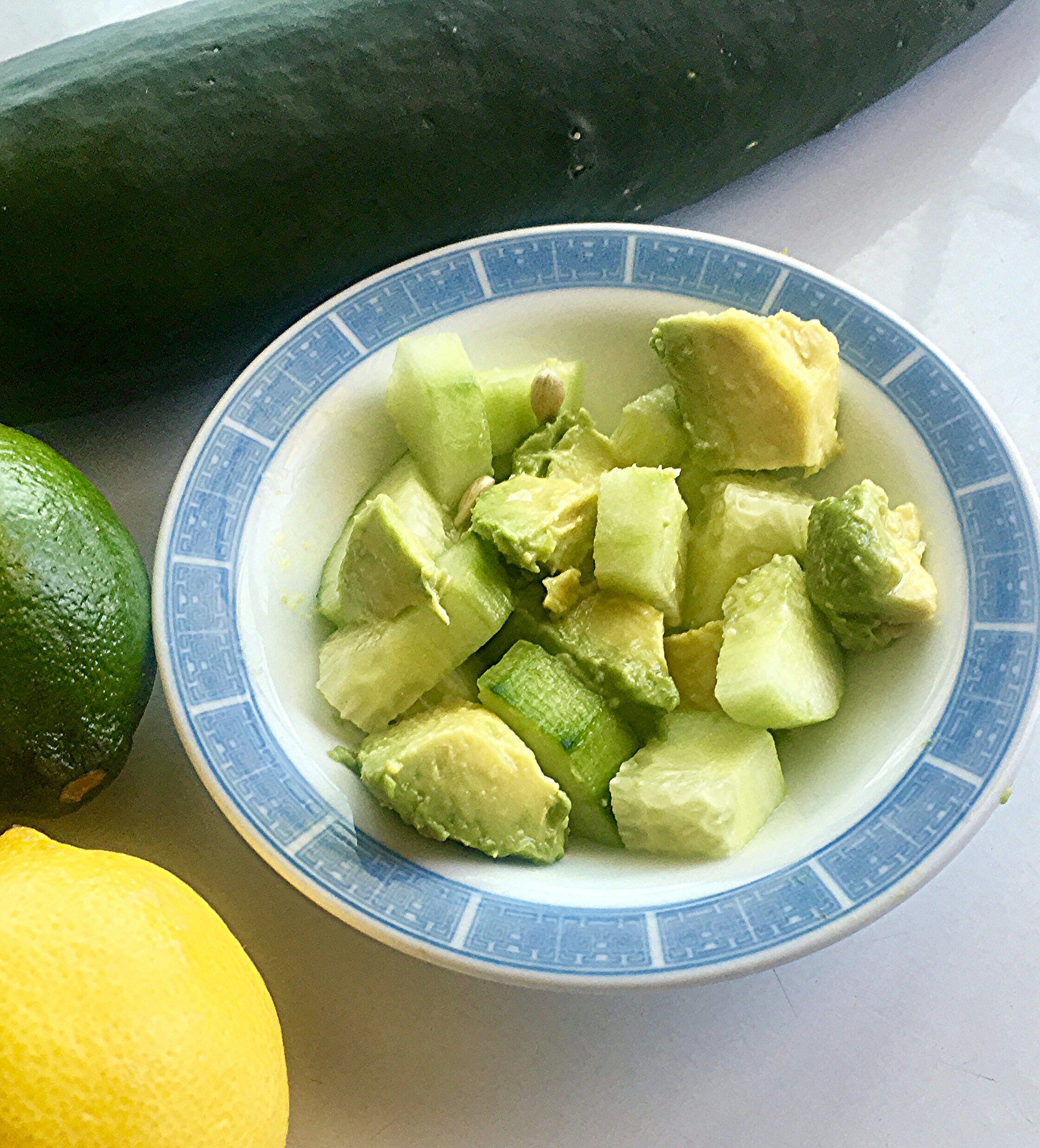 Tangy Cucumber and Avocado Salad Yoly