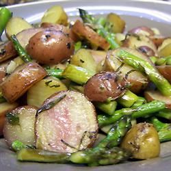Oven Roasted Red Potatoes and Asparagus