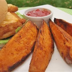 Spicy Baked Sweet Potato Fries 