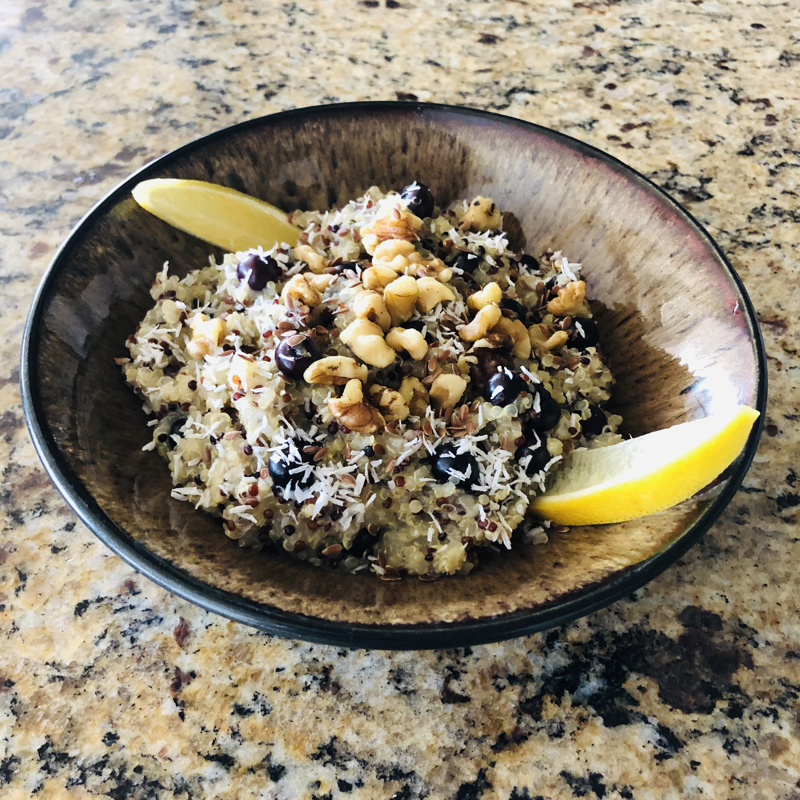 Blueberry Lemon Breakfast Quinoa 