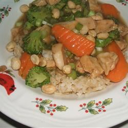 Asian Chicken with Peanuts 
