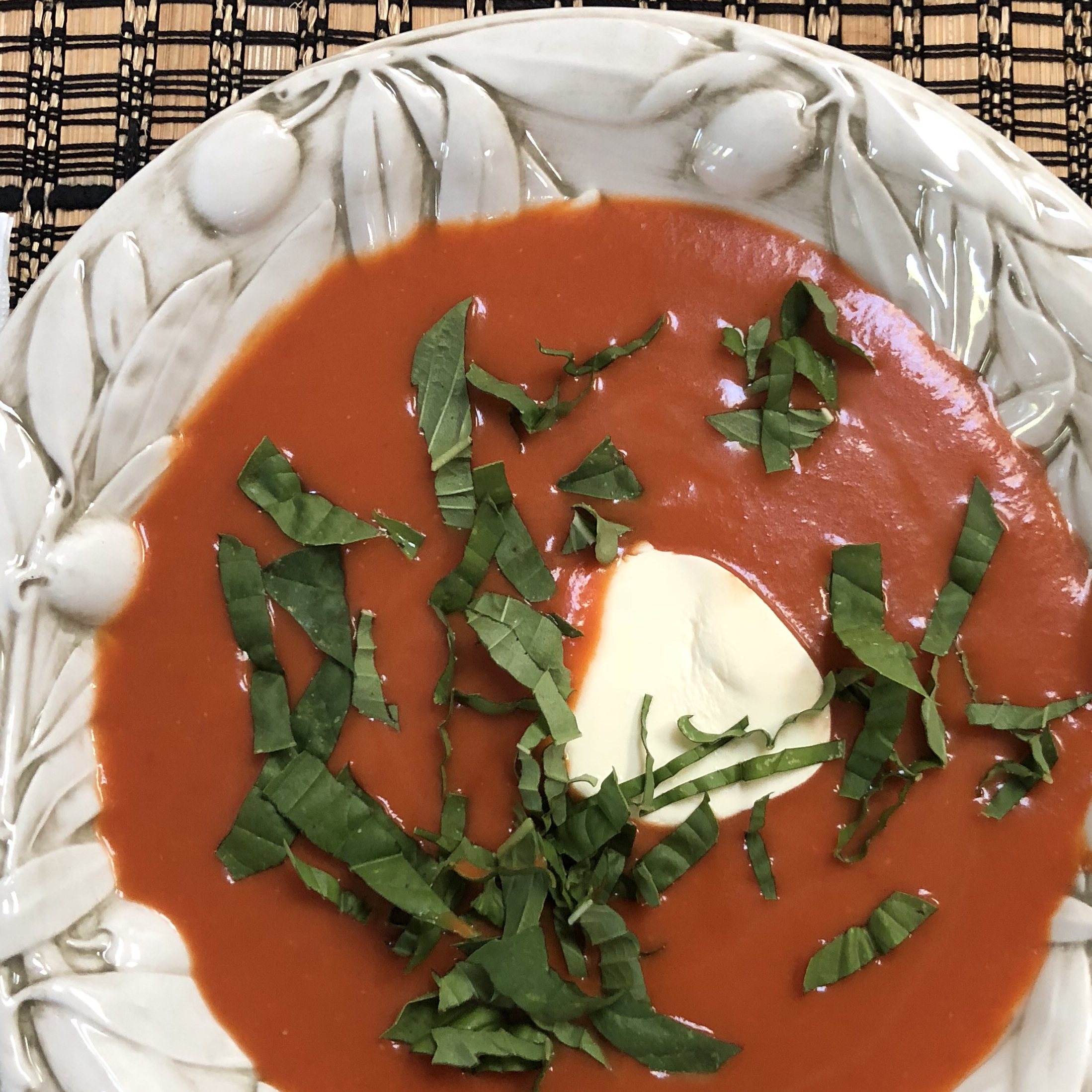 Hearty Hot or Cold Roasted Tomato Soup 