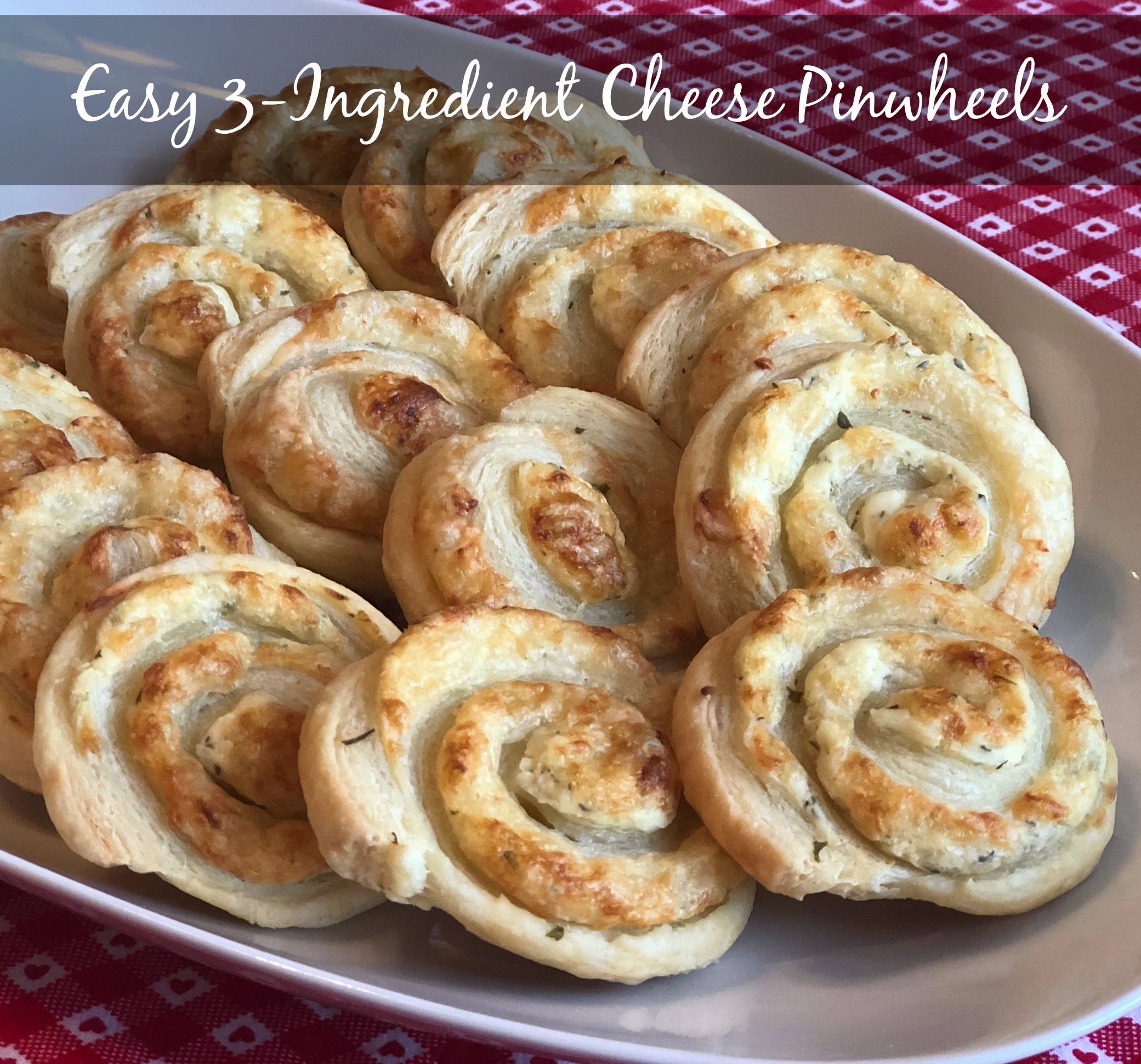 Easy 3-Ingredient Cheese Pinwheels 