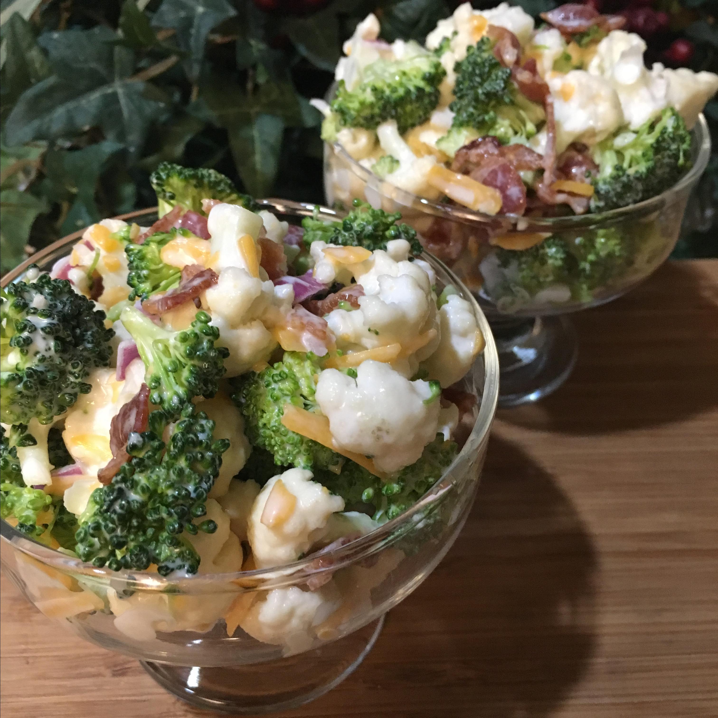 Bop's Broccoli Cauliflower Salad Paula