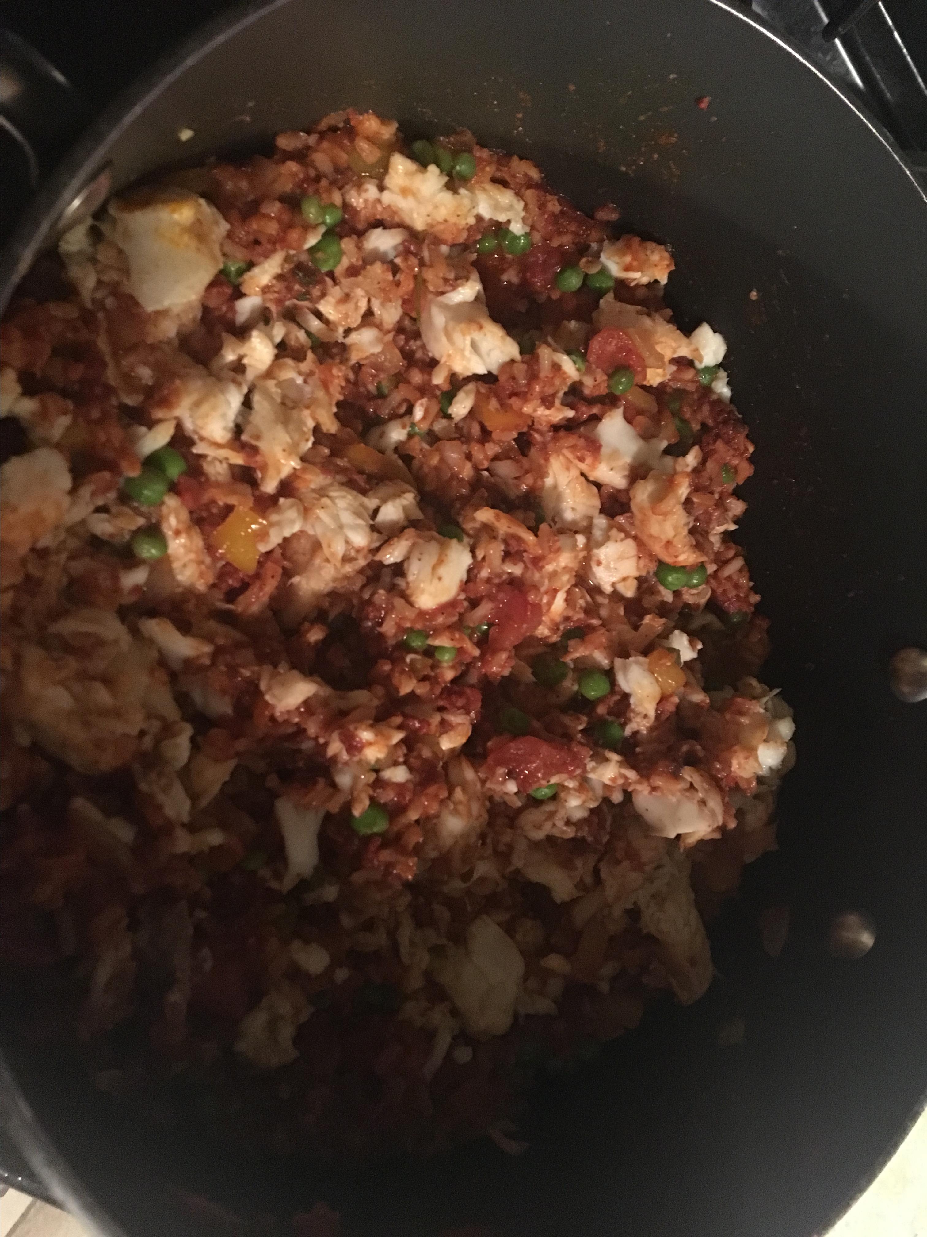 Mexican Paella with Cauliflower Rice 