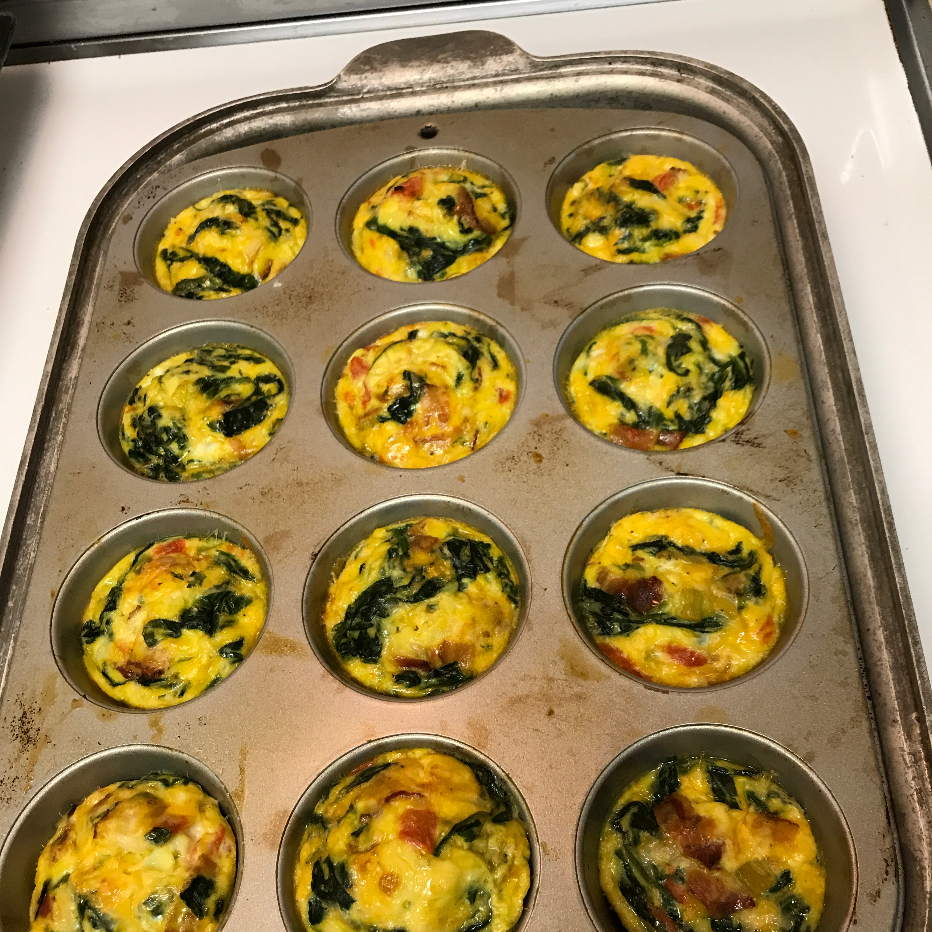Baked Spinach and Egg White Muffins 