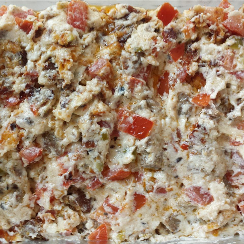 RITZ White Pizza Meatball Dip, created by Lombardi's Pizza Tracy E