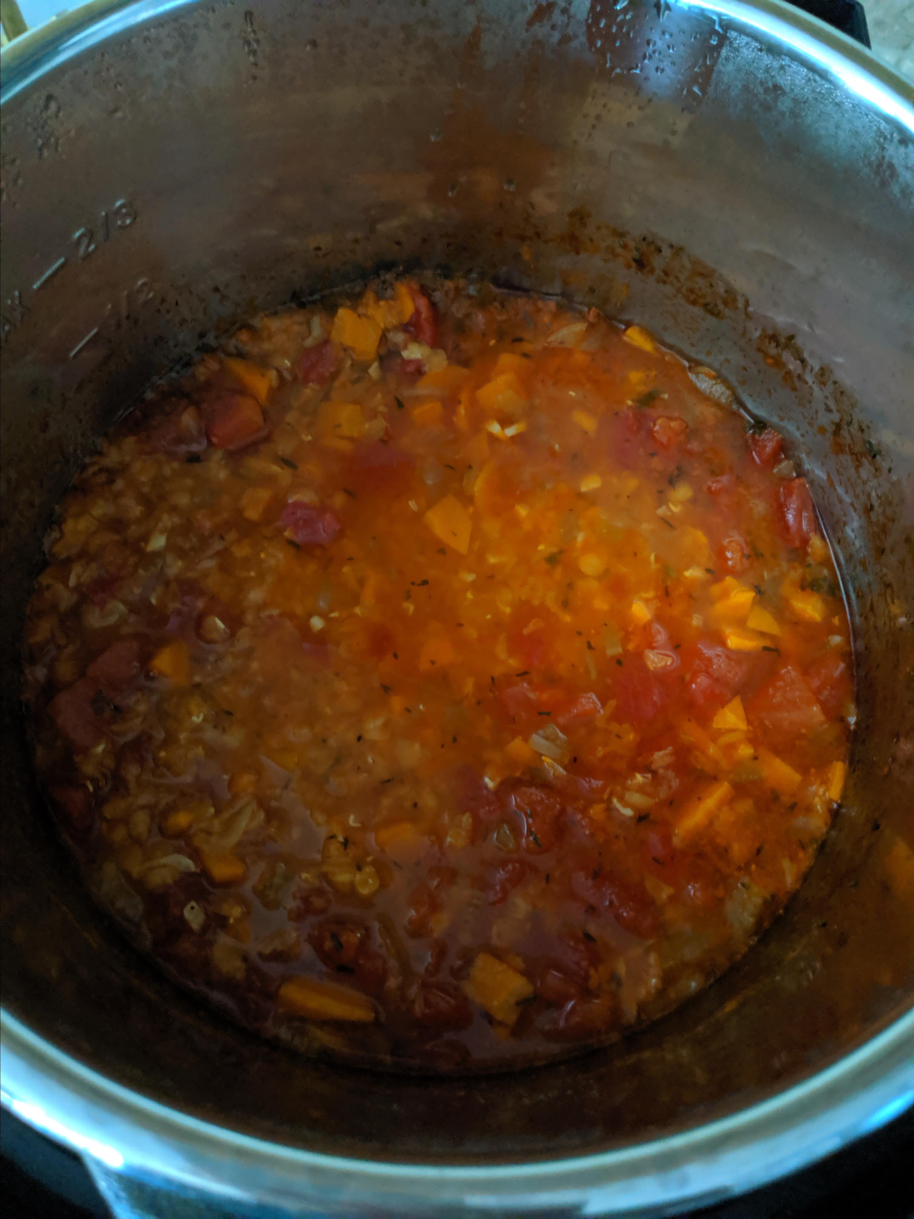 Instant Pot&reg; Vegan Lentil Soup Igor Soloydenko