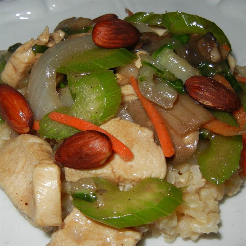Chinese Almond Chicken Stir-Fry 