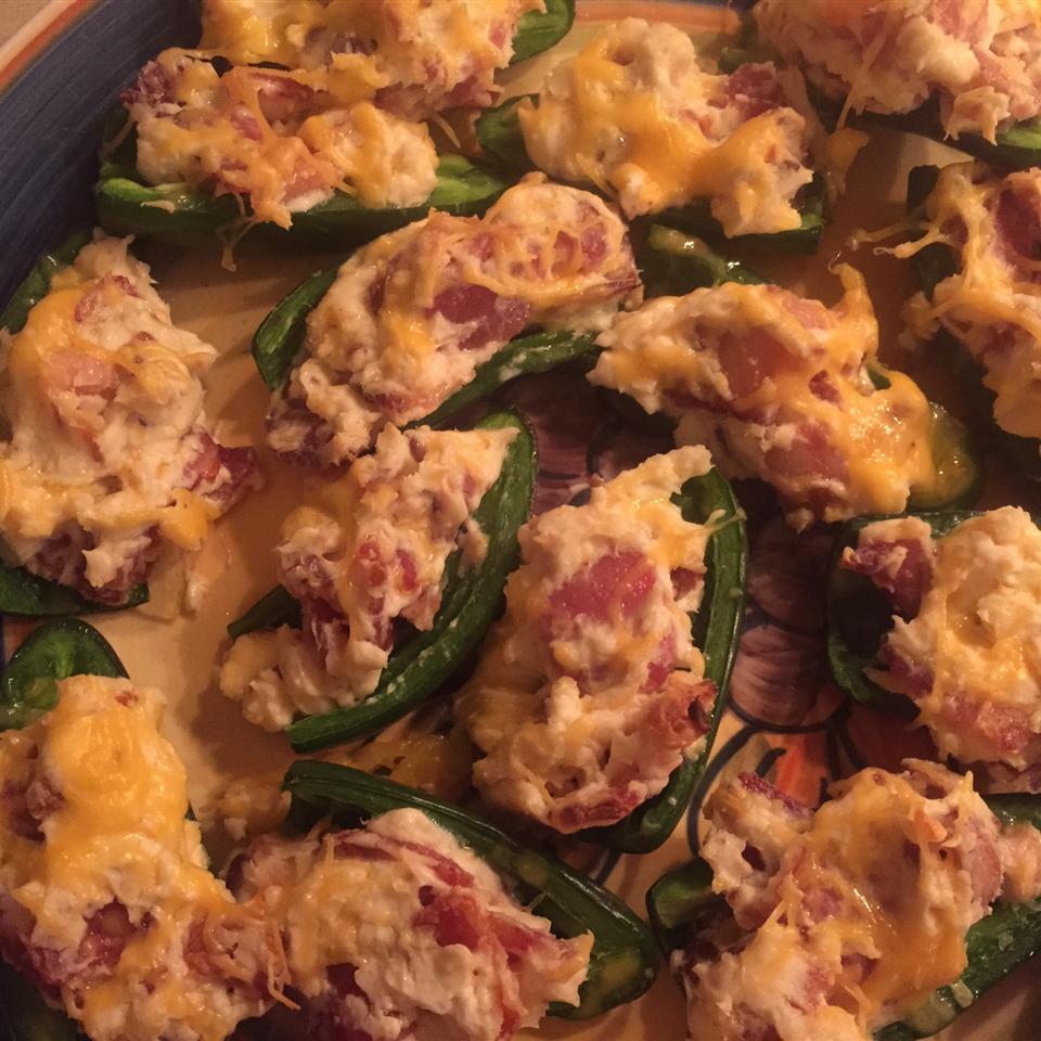 Cheese and Bacon Jalapeno Rellenos 