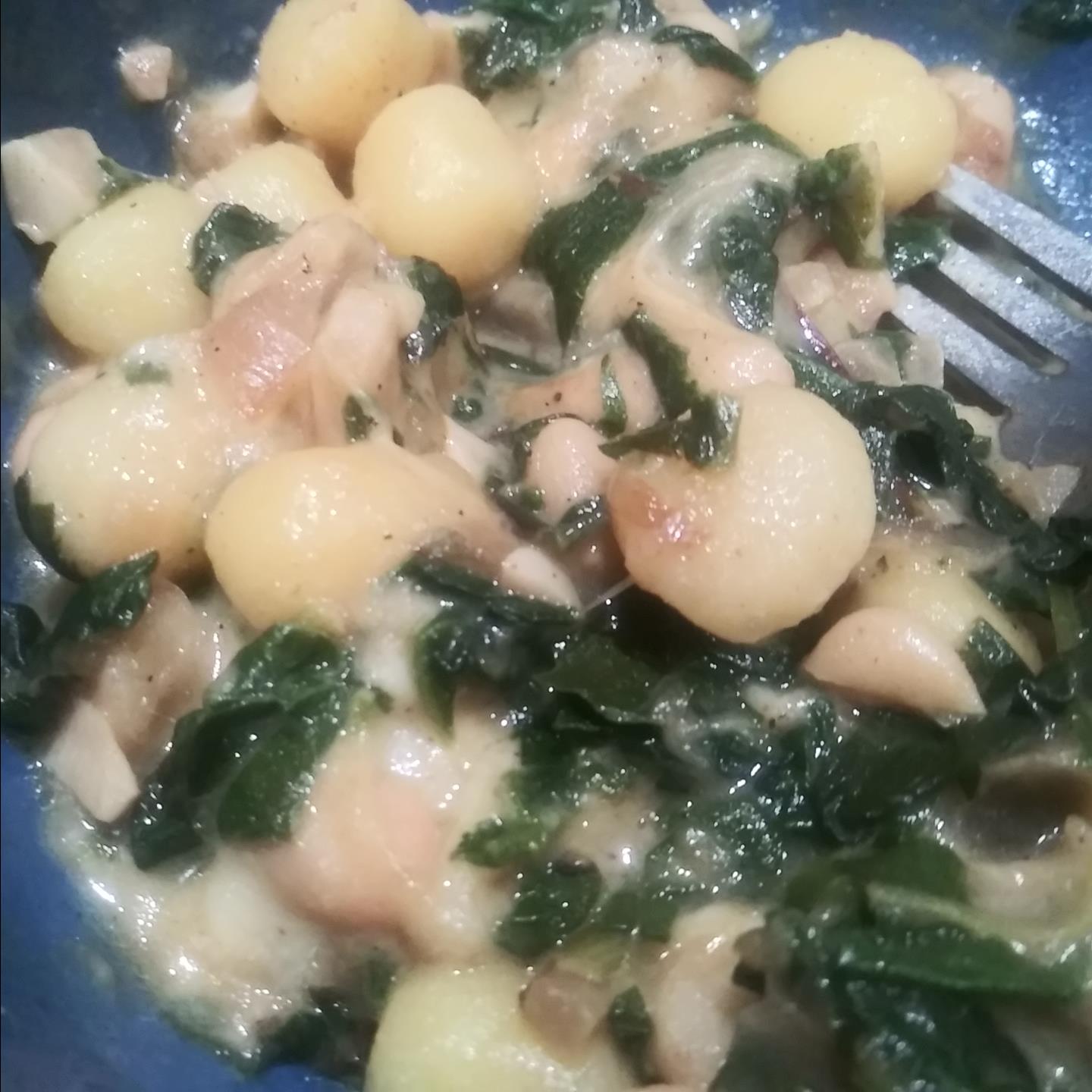 Skillet Gnocchi with Chard & White Beans 