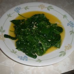 Easy Fried Spinach 