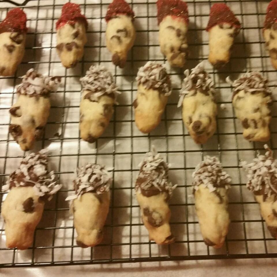 Mini Chocolate Chip Shortbread Cookies 