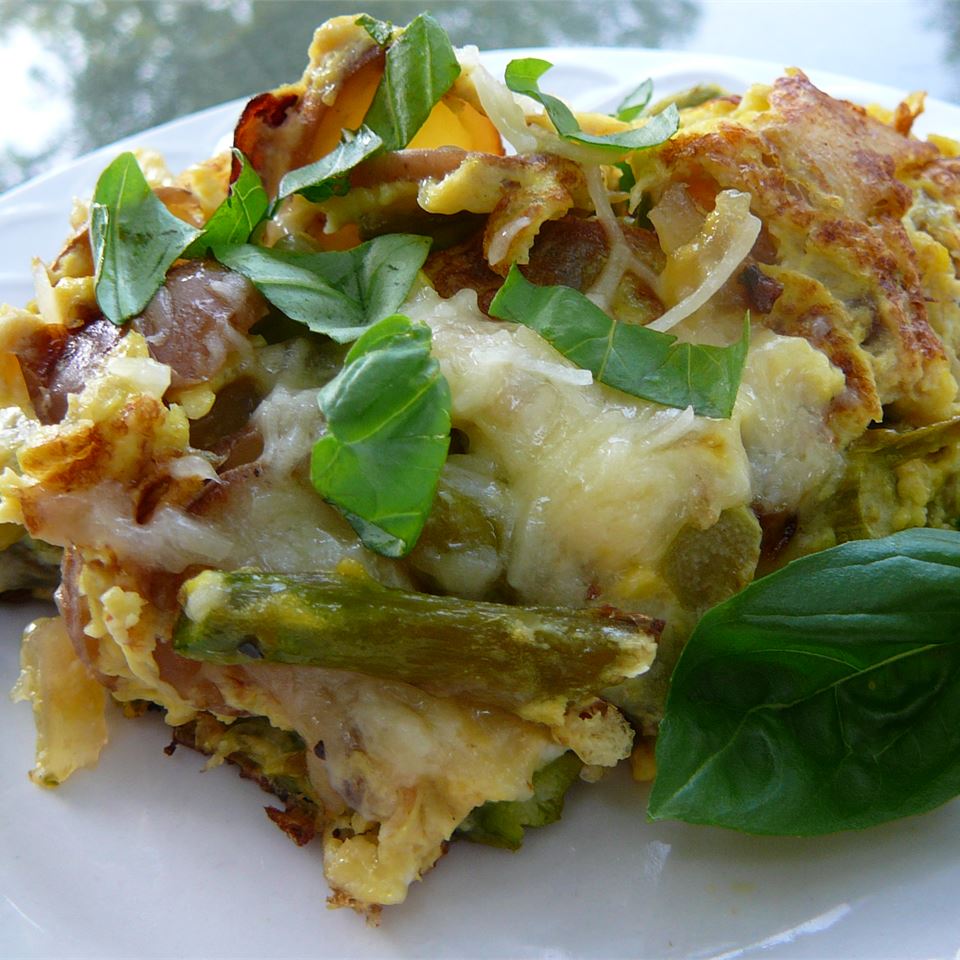 Asparagus, Potato, and Onion Frittata 